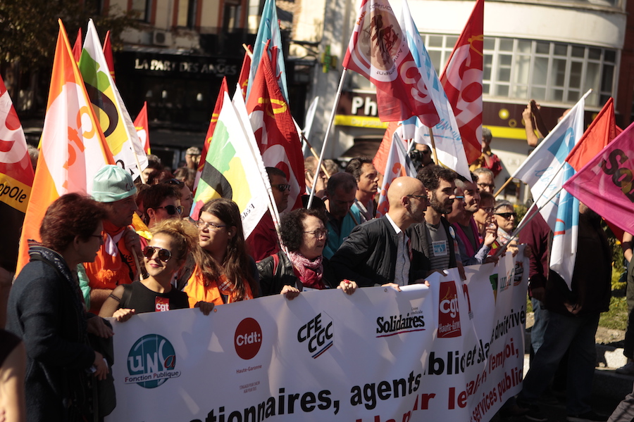 À Toulouse, forte mobilisation du secteur public contre les réformes Macron