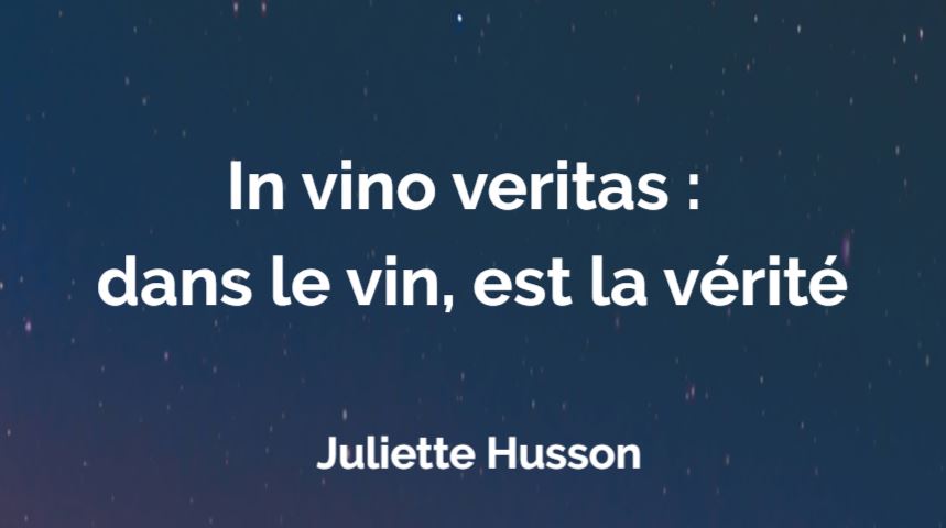 Concours de talent : Lisez « In vino veritas : dans le vin, est la vérité »