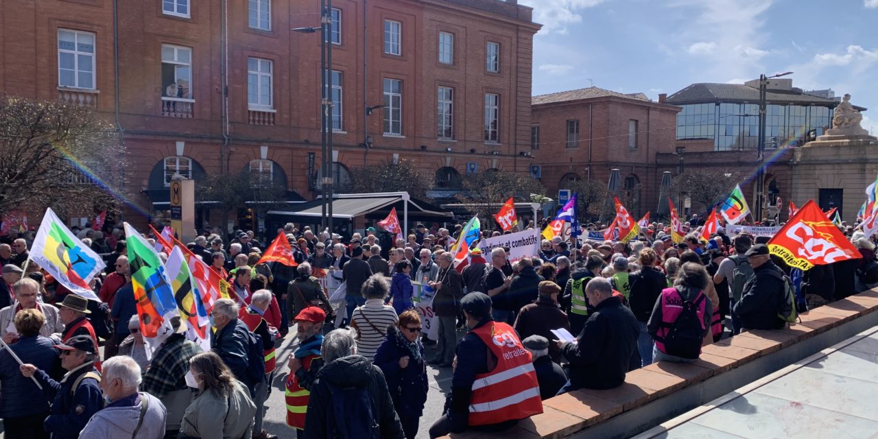 Toulouse : les retraités en colère foulent le pavé des rues de la Ville rose