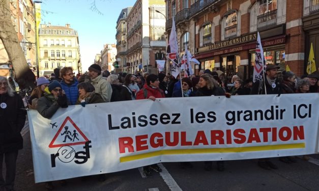 <strong>À Toulouse, des centaines de manifestants défilent contre la loi-immigration</strong>