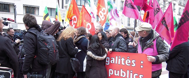 Les agents de la fonction pulique se mobilisent pour une grève nationale. © Patrick Janicek