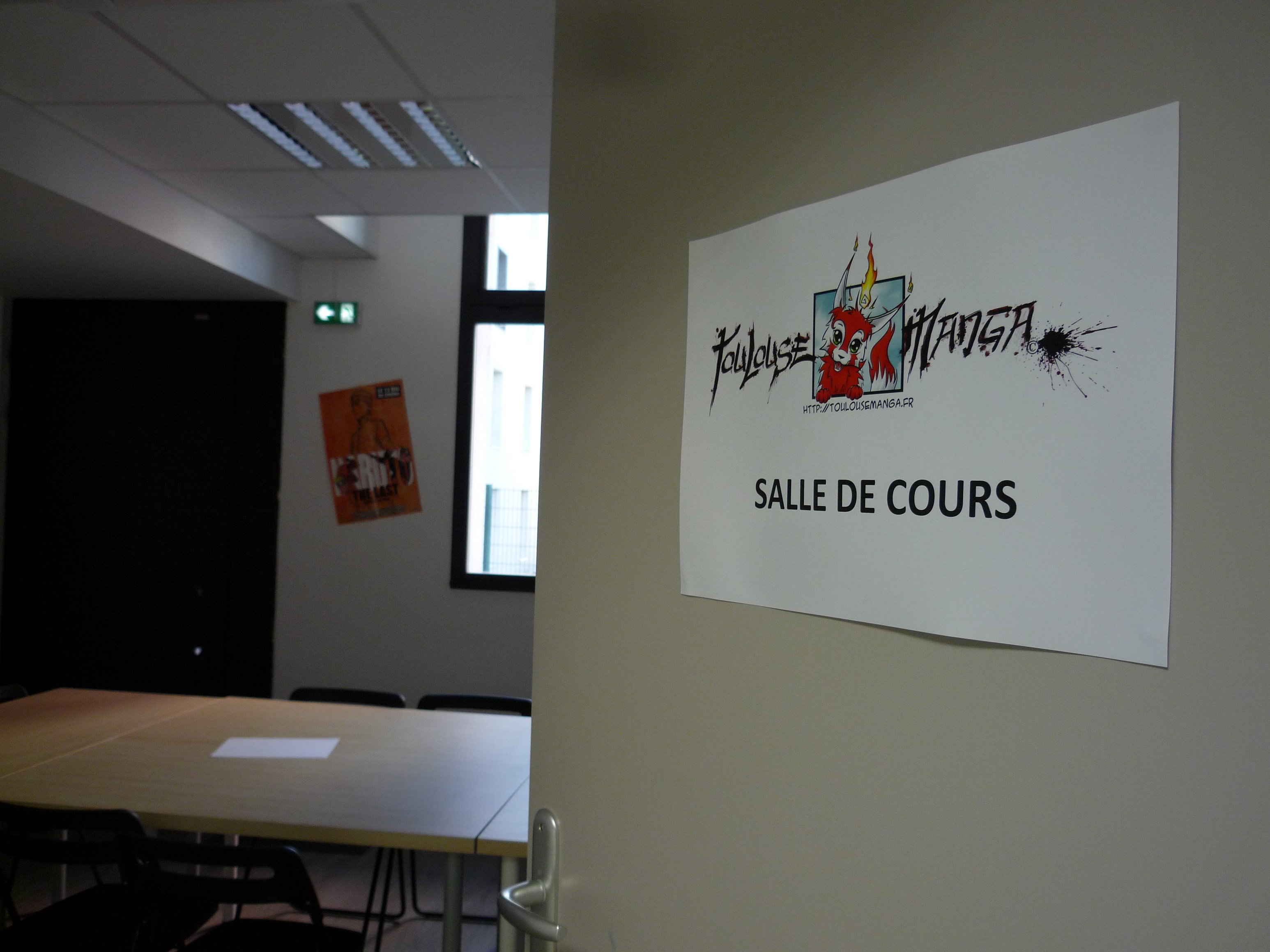 Une salle de cours comme les autres, sauf qu’ici on apprend le manga. (Photo NL)