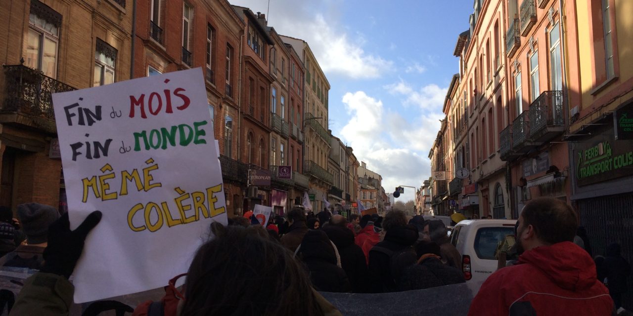 À Toulouse, fin du monde et fin du mois, même combat ?