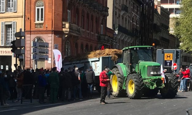 A Toulouse, les agriculteurs manifestent contre la réforme de la PAC