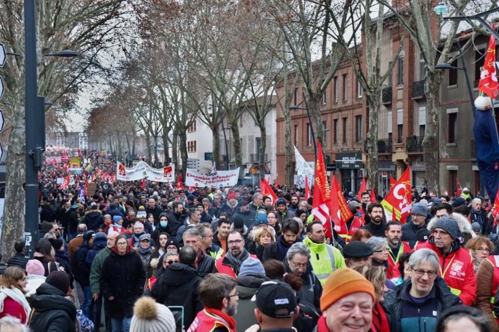 Manifestation du 31 janvier contre la réforme des retraites - Toulouse