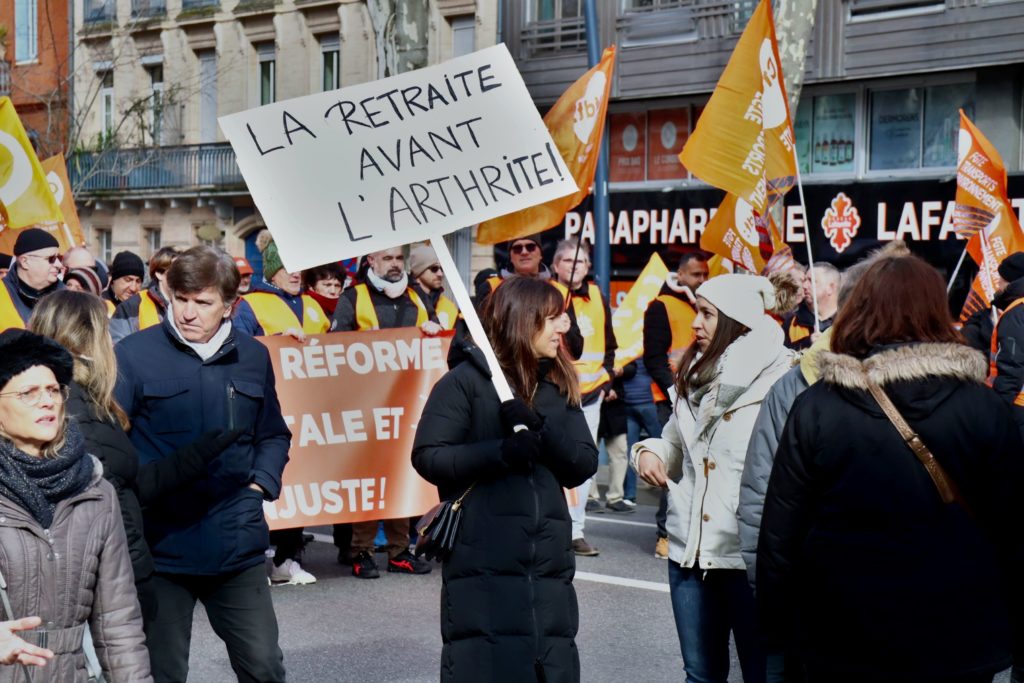 Manifestation du 31 janvier contre la réforme des retraites - Toulouse