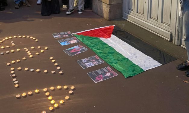 Solidarité étudiante : veillée à la bougie en hommage à la Palestine